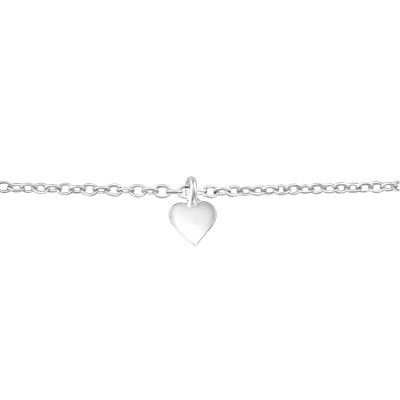 Silver Heart Bracelet