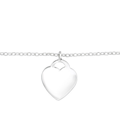 Silver Heart Bracelet