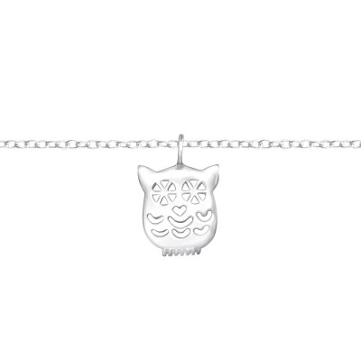 Silver Owl Bracelet