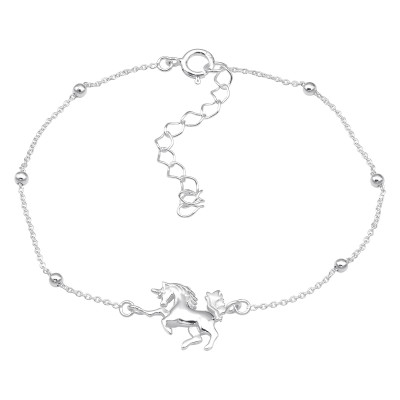 Silver Unicorn Bracelet