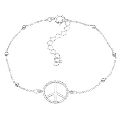 Silver Peace Bracelet