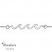 Wave Bolo Sterling Silver Adjustable Bracelet