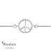 Peace Bolo Sterling Silver Adjustable Bracelet