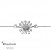 Flower Bolo Sterling Silver Adjustable Bracelet