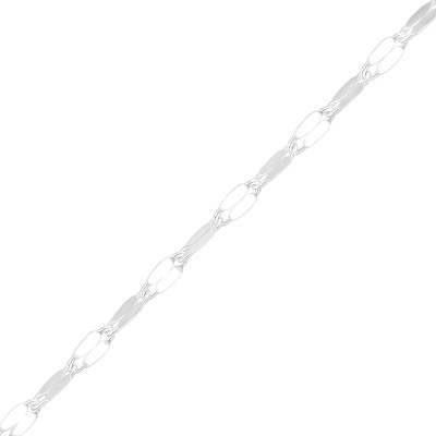 Silver 16cm Fancy Chain Bracelet with 4cm Extension Included