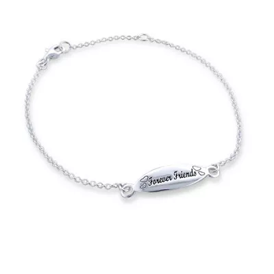 Tag Sterling Silver Bracelet