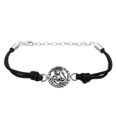 Maria Sterling Silver Corded Bracelet