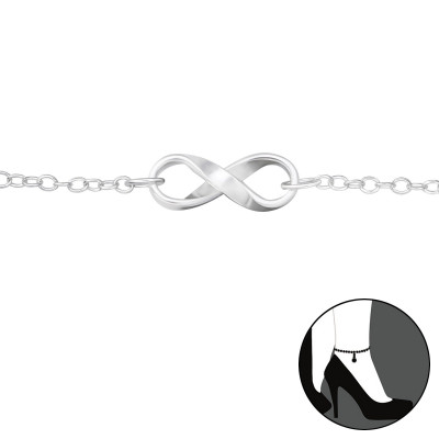 Silver Infinity Anklet