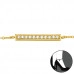 Silver Bar Anklet with Cubic Zirconia Silver Bar Anklet with Cubic Zirconia