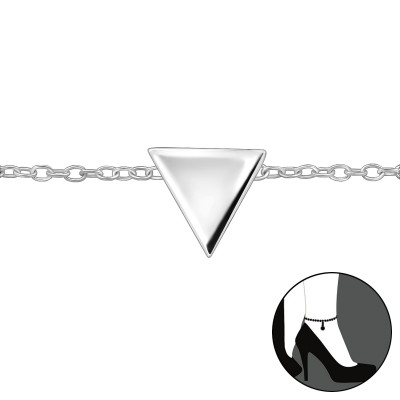 Silver Triangle Anklet