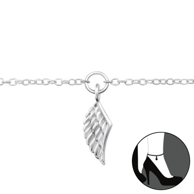 Silver Wing Anklet