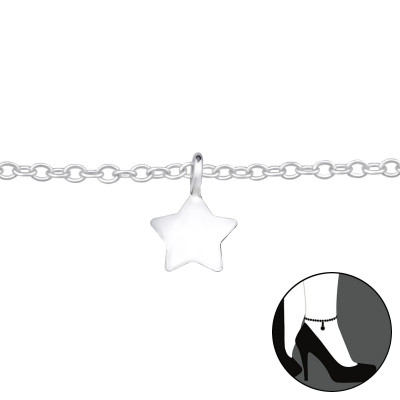 Silver Star Anklet