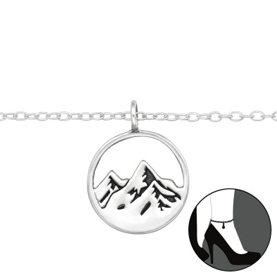 Silver Mountain Anklet