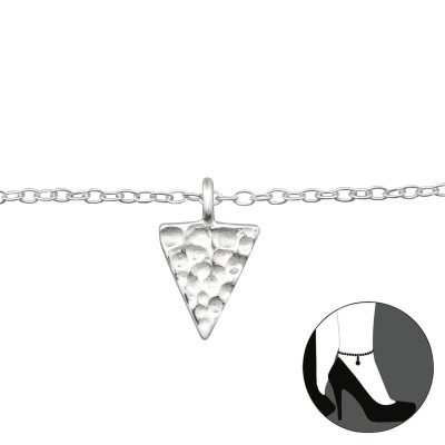 Silver Triangle Anklet