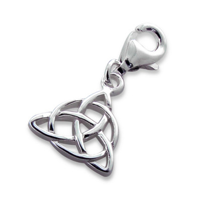 Triangle Sterling Silver Clip on Charm