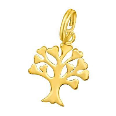 Silver Tree Of Life Charm with Split ring