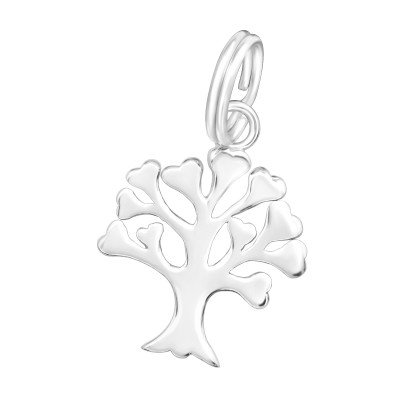 Silver Tree Of Life Charm with Split ring