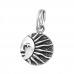 Silver Sun Charm with Split Ring