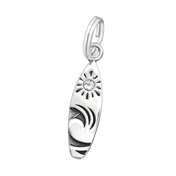 Surfboard Charm Sterling Silver Surfboard Charm Sterling Silver