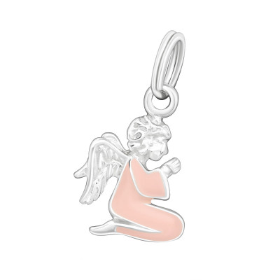 Silver Angel Charm with Split Ring