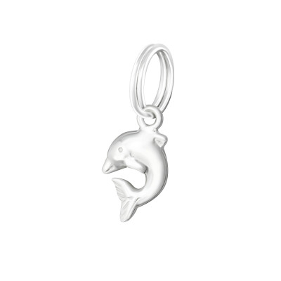 Silver Dolphin Charm with Split Ring