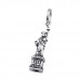 Silver Statue Of Liberty Charm with Split Ring