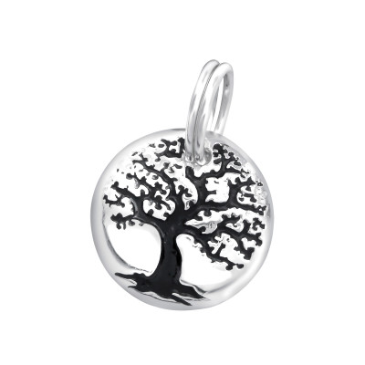 Silver Tree Of Life Charm with Split Ring