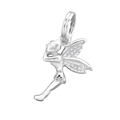 Silver Fairy Charm with Split Ring