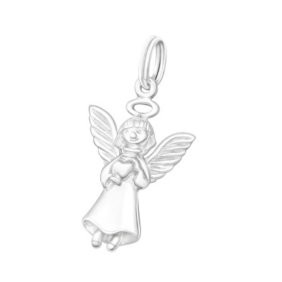 Silver Angel Charm with Split Ring