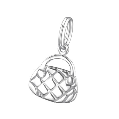 Silver Handbag Charm with Split Ring