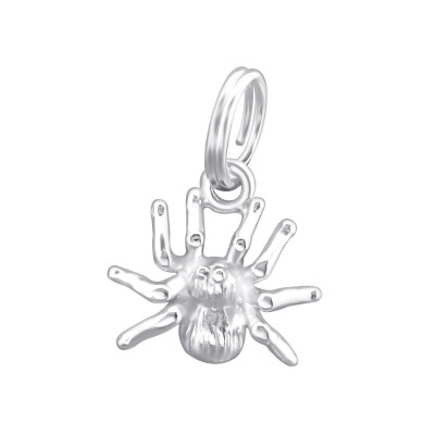 Silver Spider Charm with Split Ring