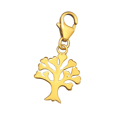 Silver Tree Of Life Clip on Charm