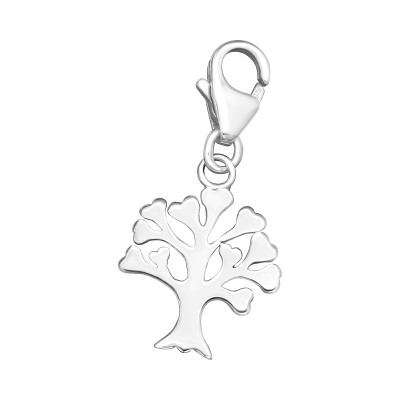 Silver Tree Of Life Clip on Charm