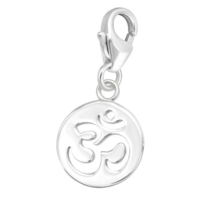 Ohm Classic film trasparente CZ clip Lock stopper Bead charm in argento Sterling 925 Ohm è compatibile con i braccialetti europei
