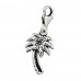 Silver Palm Tree Clip on Charm