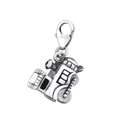 Train Sterling Silver Clip on Charm