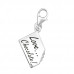 Silver Chocolate Bar Clip on Charm