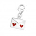 Silver Letter Clip on Charm