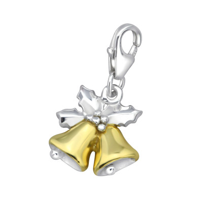 Silver Bells Clip on Charm