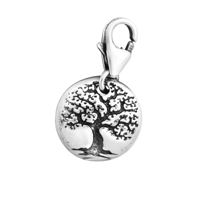 Silver Tree Of Life Clip on Charm