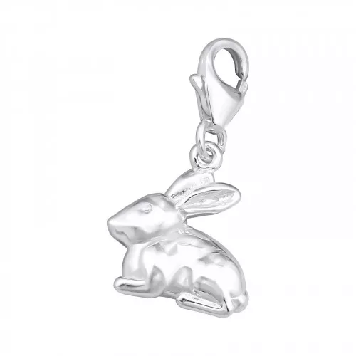 Sterling Silver Rabbit Clip on Charm