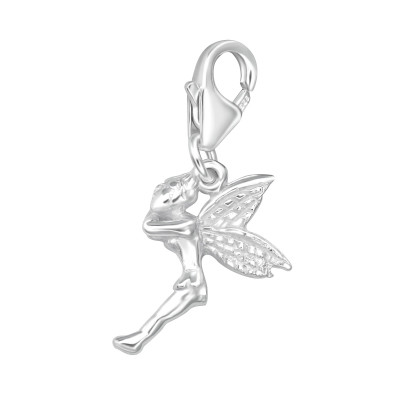 Silver Fairy Clip on Charm