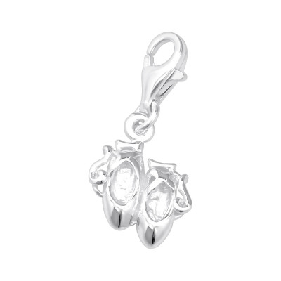 Silver Shoe Clip on Charm