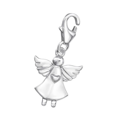 Silver Fairy Clip on Charm