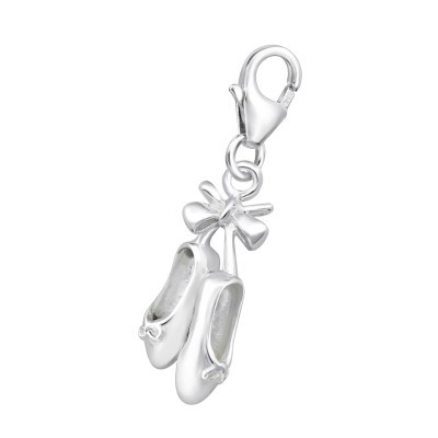 Silver Shoe Clip on Charm