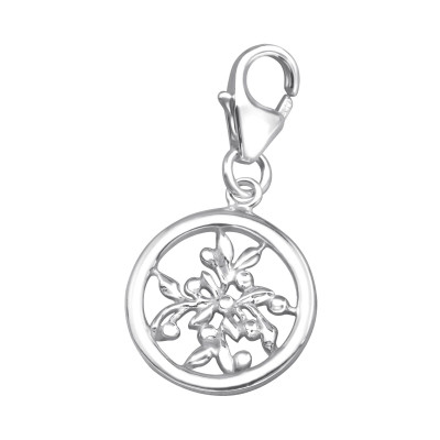 Vine Sterling Silver Clip on Charm