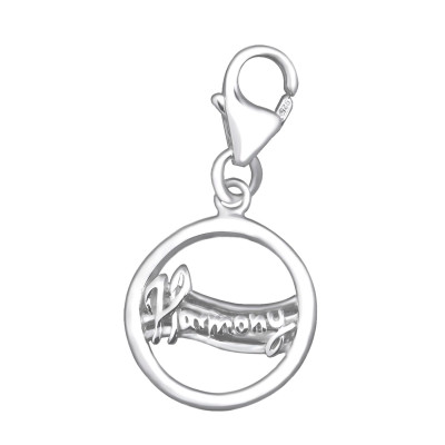 Silver Harmony Clip on Charm