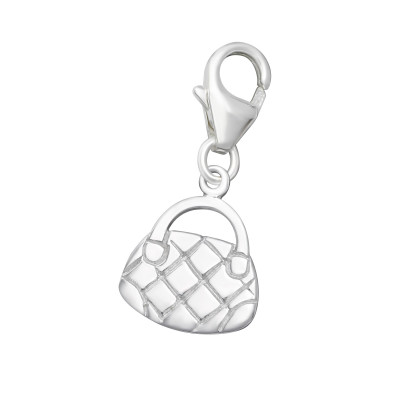 Silver Bag Clip on Charm