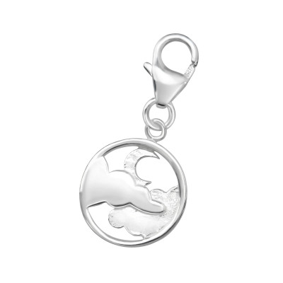 Silver Night Sky Clip on Charm