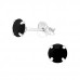 Silver Round 5mm Ear Studs with Cubic Zirconia